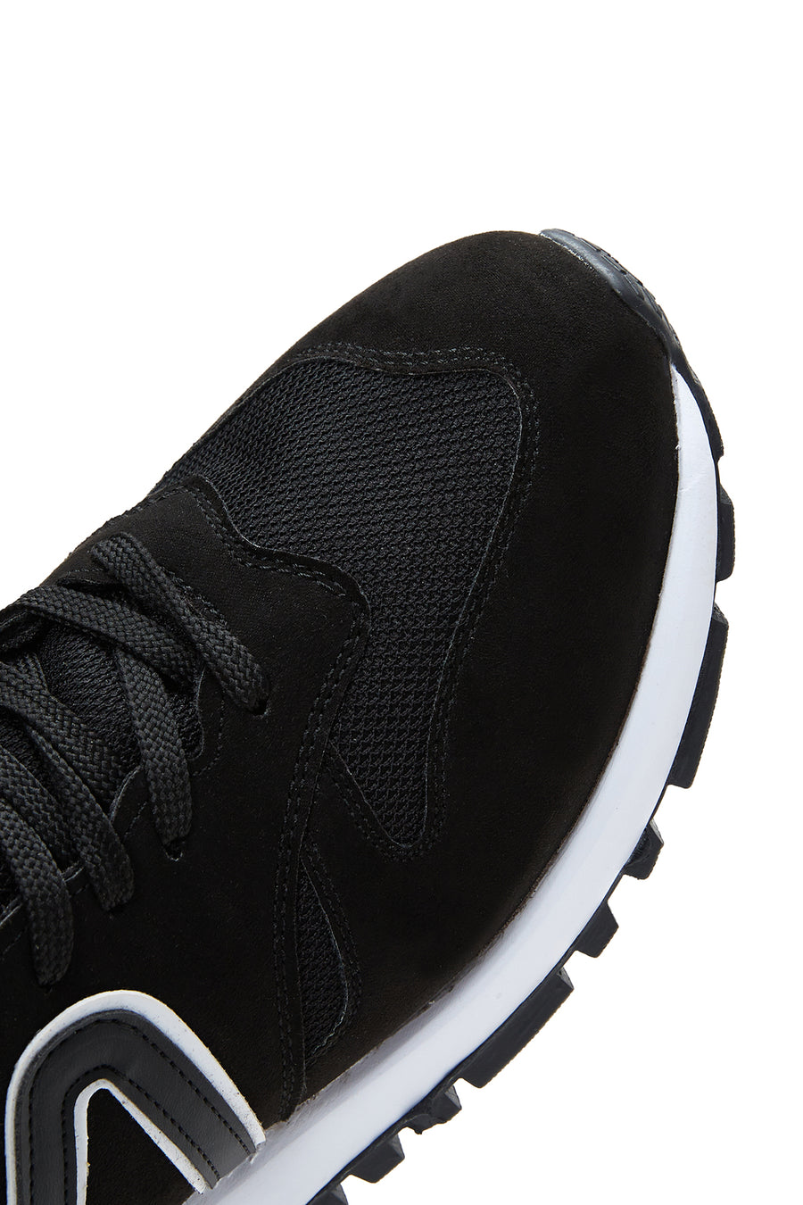 Men's Black Suede Leather Sneaker