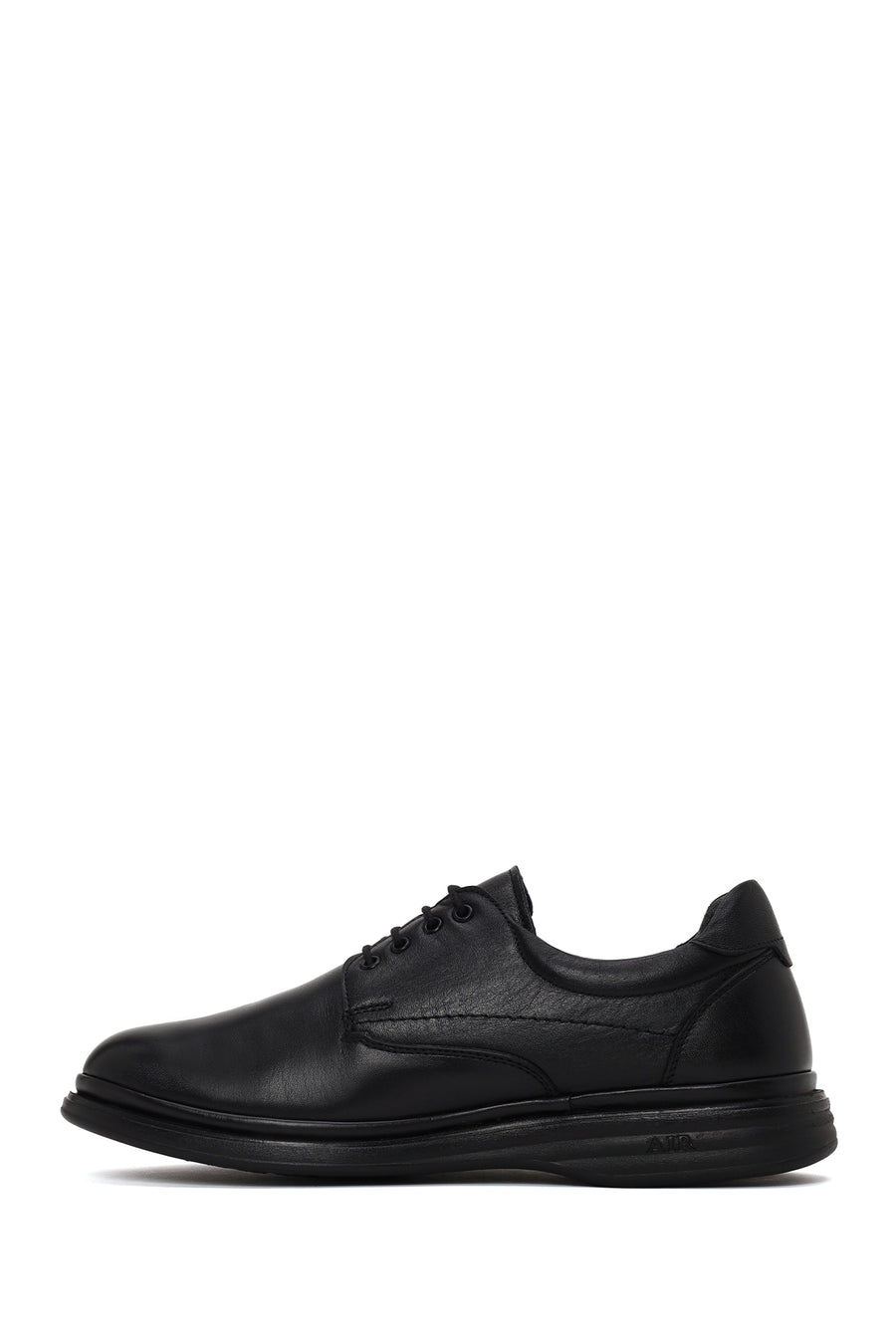 Male Black Lace-up Leather Casual Shoes
