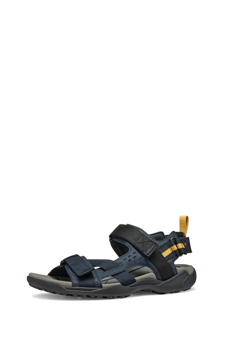 Geox Men's Navy Blue U Terreno + Grip B Te + Nbk Sy Double Strap Fabric Sandals