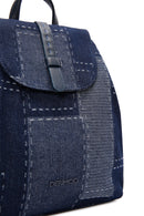 Women's Blue Jean Fabric Backpack | Derimod