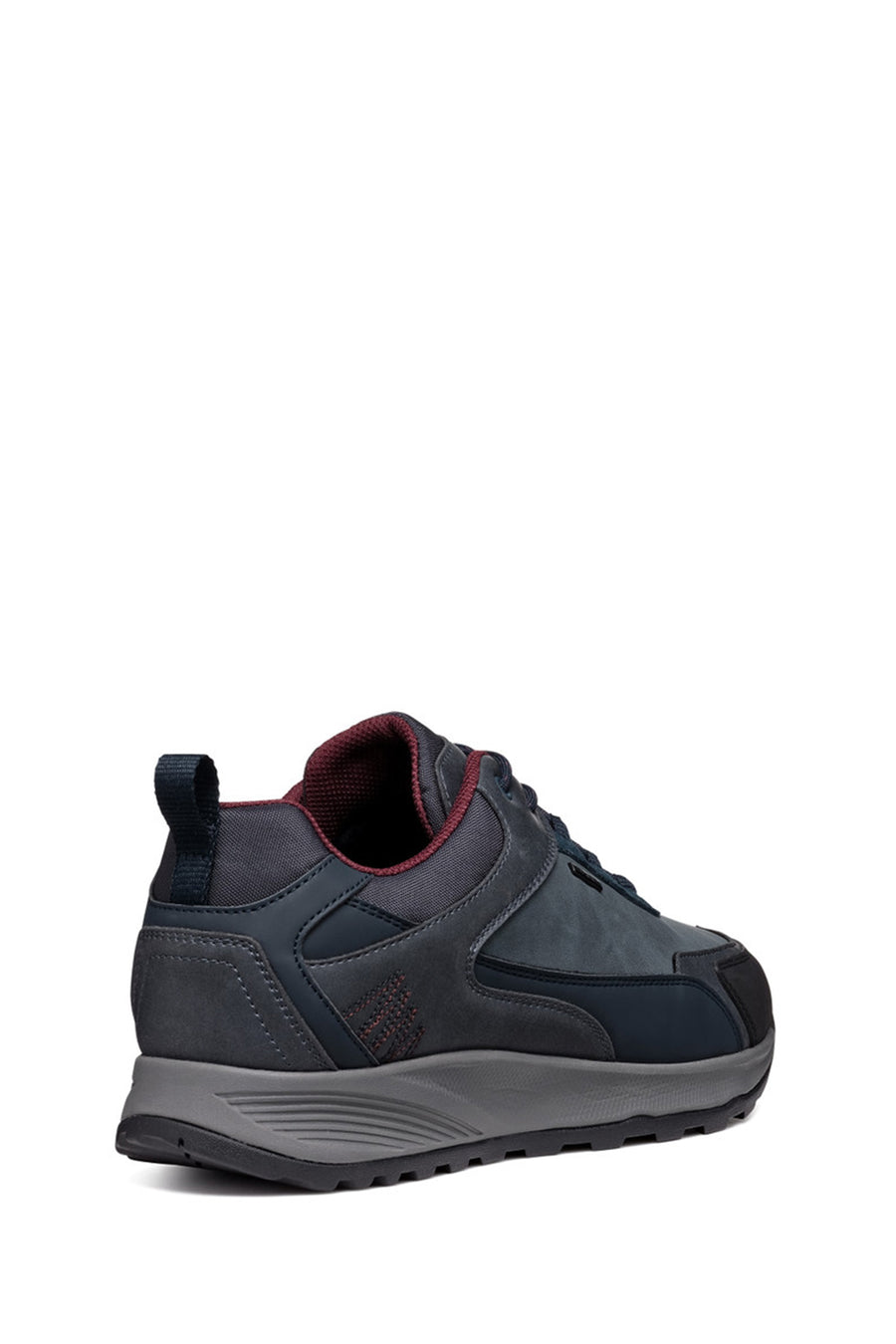 
Geox Men's Navy Blue Lace-up Leather Sneaker
