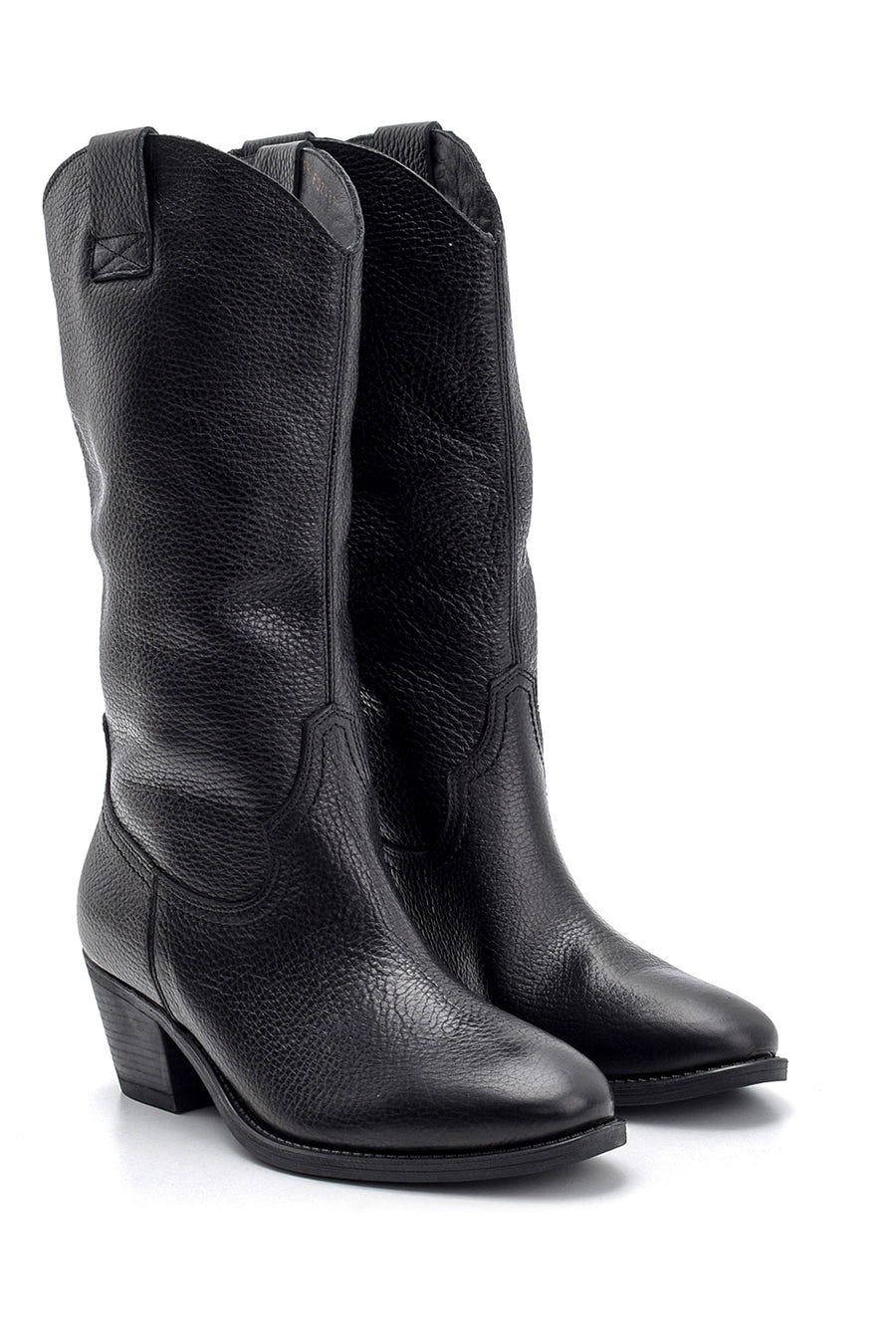 Women's Heeled Leather Boots