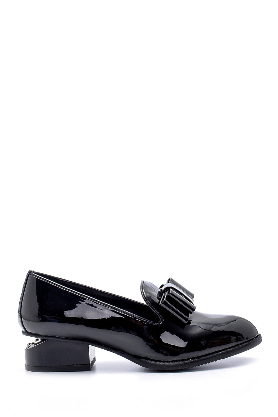 Women's Patent Leather Heel Detailed Shoes 20WFE190516 | Derimod