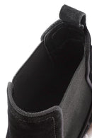 Men's Black Suede Leather Chelsea Boots | Derimod