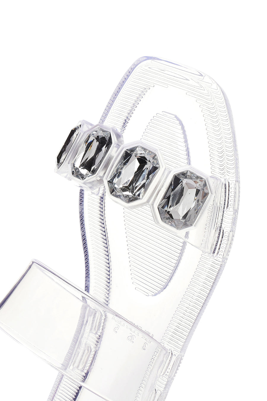 Women's Transparent Jelly Stone Slippers