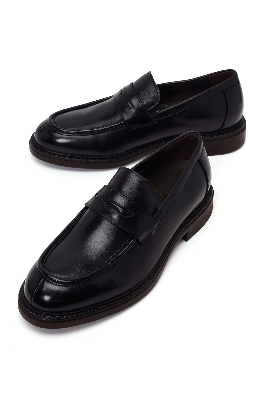 Derimod Black Erkek Siyah Deri Casual Loafer