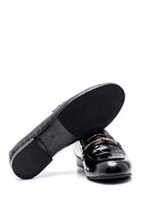 Women's Leather Crocodile Buckle Loafer | Derimod