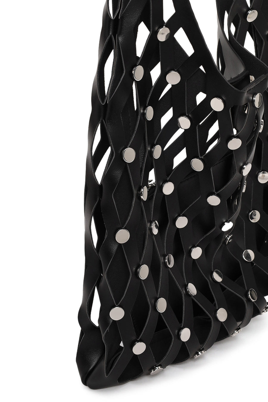 Woman Black Mesh Shoulder Bag
