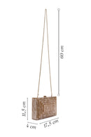 Women's Beige Long Strap Mini Clutch Bag | Derimod