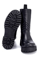 Women's Leather Long Chelsea Boots | Derimod