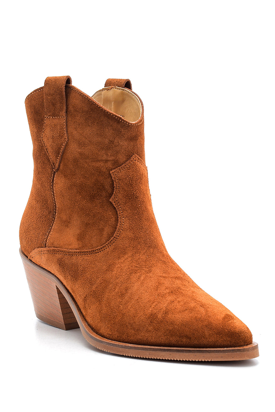 Women's Suede Leather Cowboy Boots