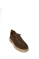 Derimod Zero Male Brown Lace-up Thick-soled Fabric Sneaker | Derimod