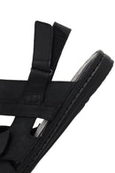 Men's Black Leather Sandals | Derimod