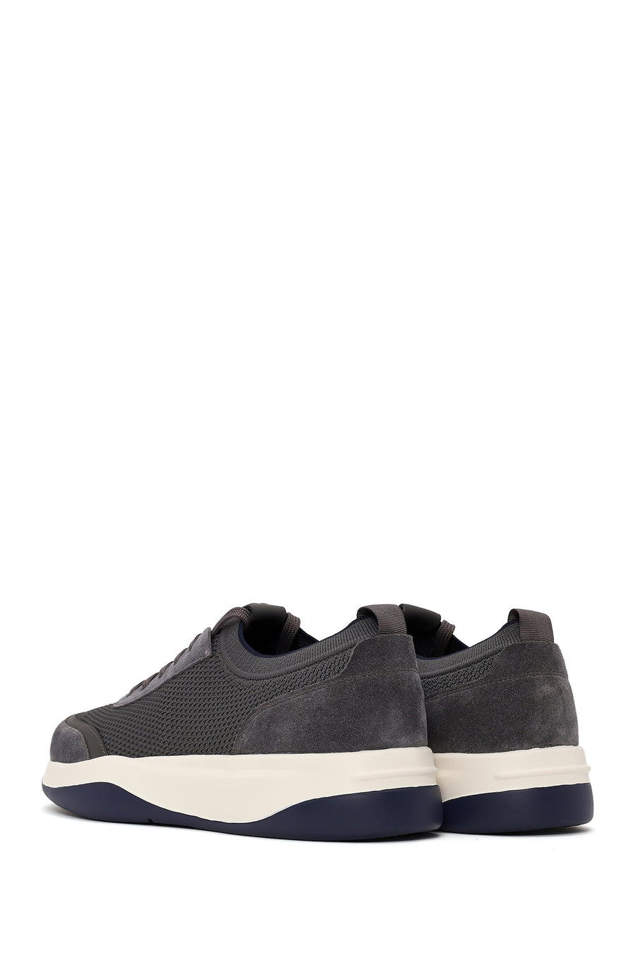Derimod Zero Male Gray Lace-up Thick-soled Fabric Sneaker