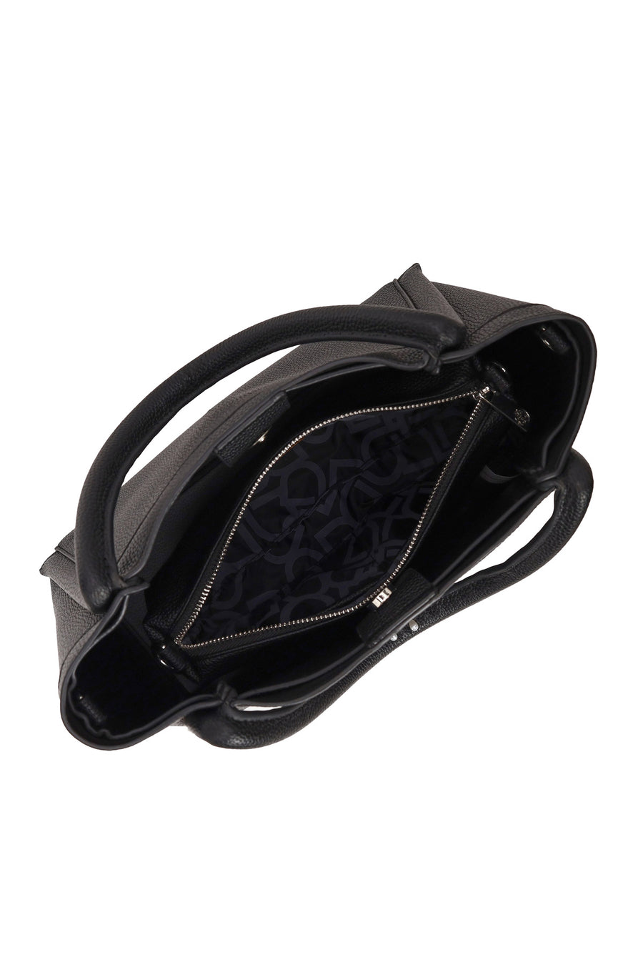 Woman Black Long-Strap Charm Shoulder Bag