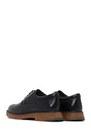 Male Black Lace-up Leather Casual Shoes | Derimod