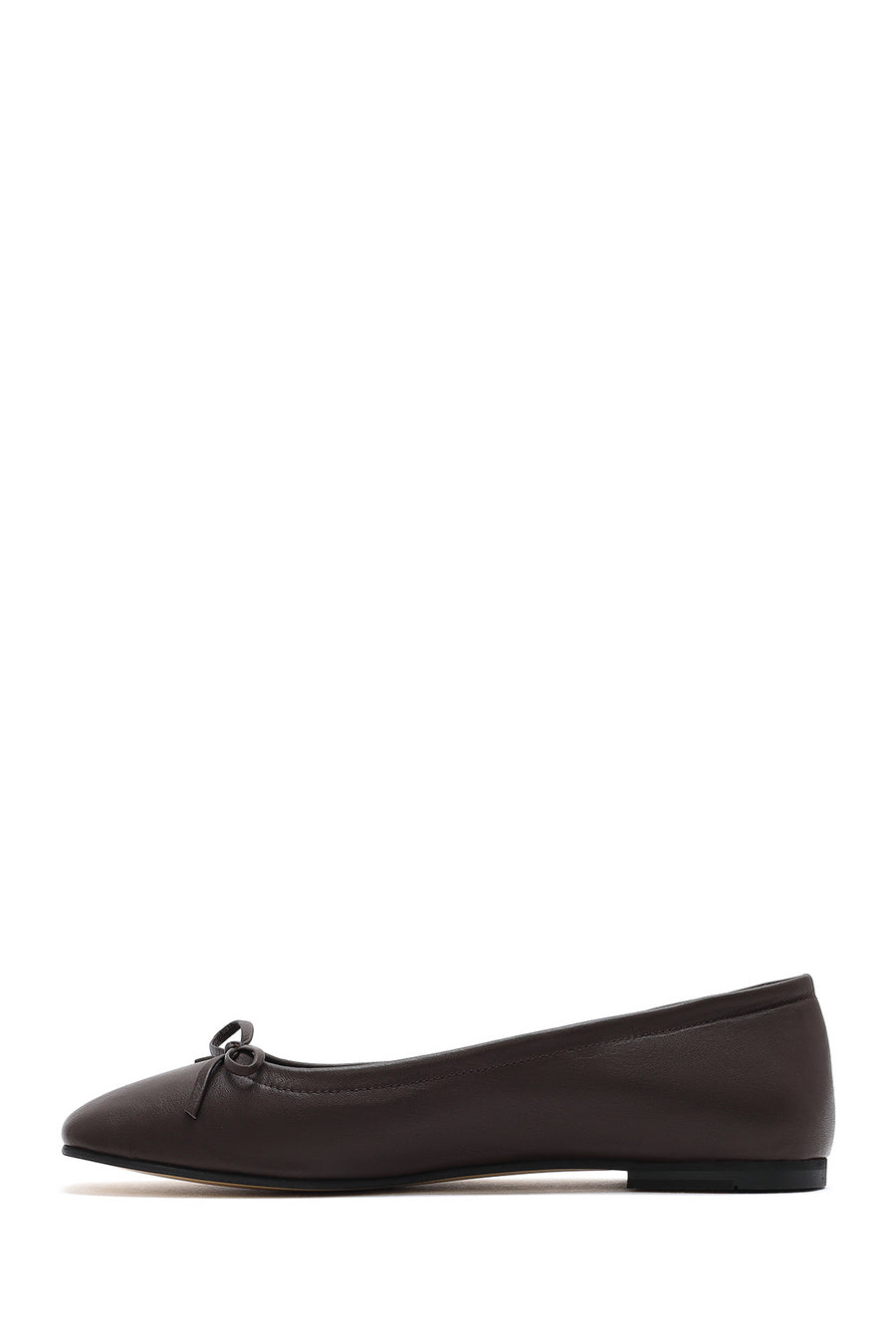 Derimod Flex Women's Brown Bowknot Leather Ballerinas
