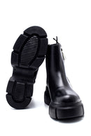 Women's Thick Soled Leather Boots | Derimod