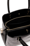 Women's Black Long Strap Crocodile Handbag | Derimod