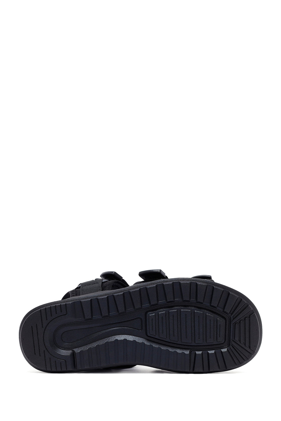 Men's Black Fabric Sandals