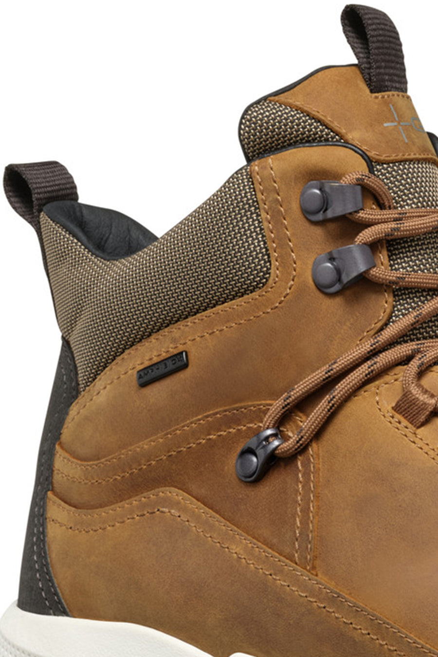 Geox Men's Brown Lace-Up Leather Boat