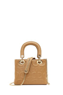 Women's Beige Long Strap Printed Mini Shoulder Bag | Derimod