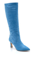 Women's Nubuck Leather Heeled Boots | Derimod
