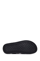 Men's Black Strapped Nubuck Leather Sandals | Derimod