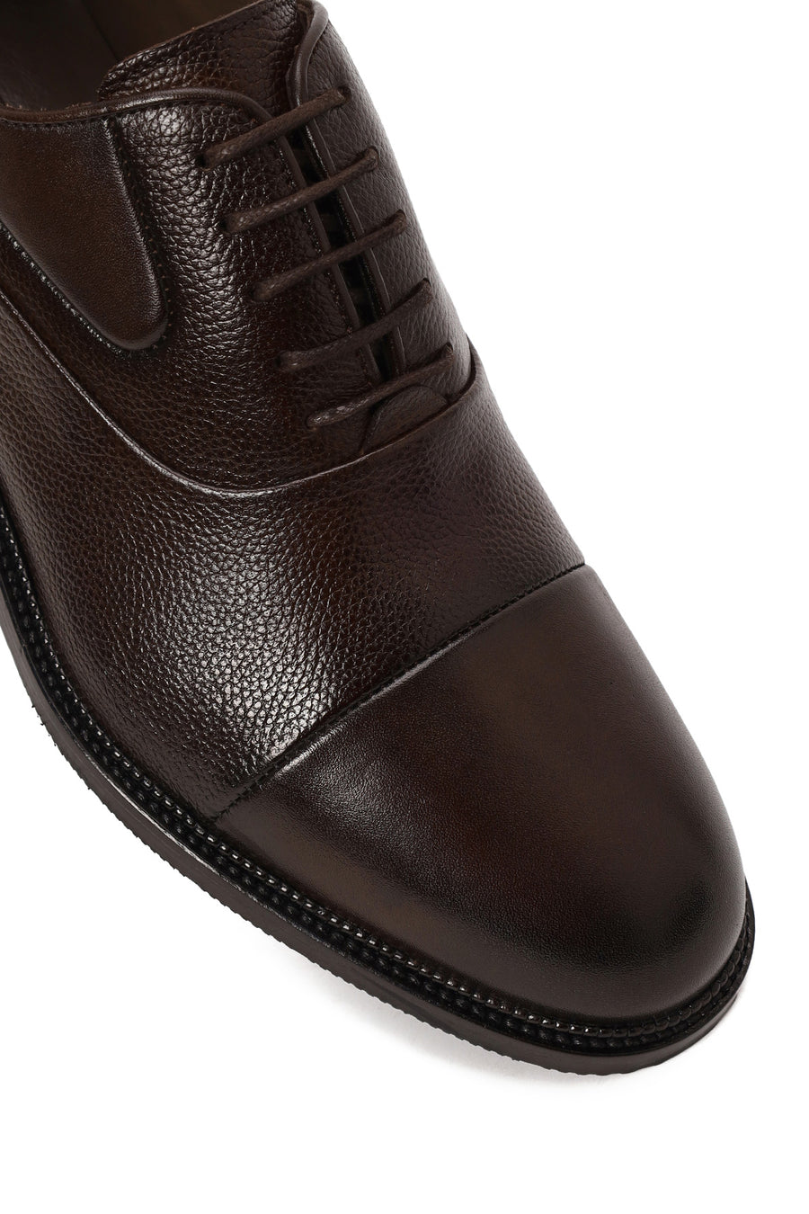 Male Brown Lace-up Leather Casual Shoes
