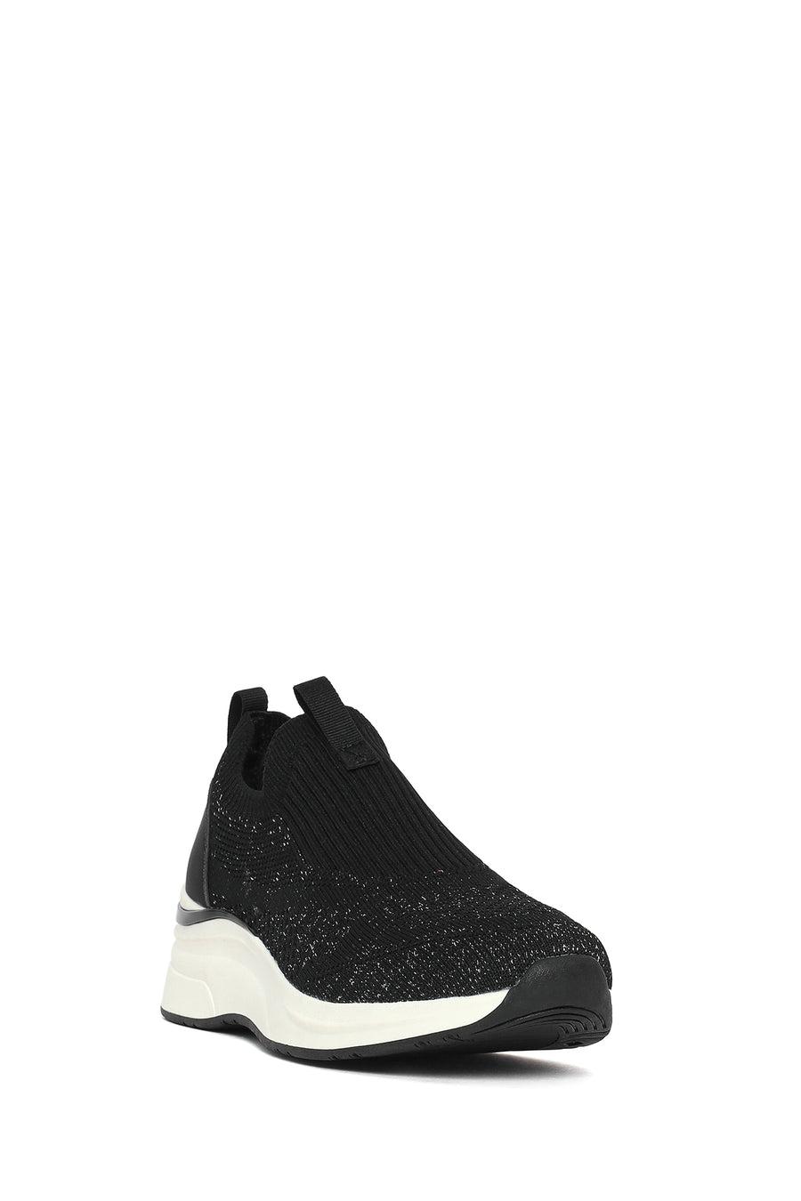 Derimod Zero Kadın Siyah Kalın Tabanlı Kumaş Sneaker