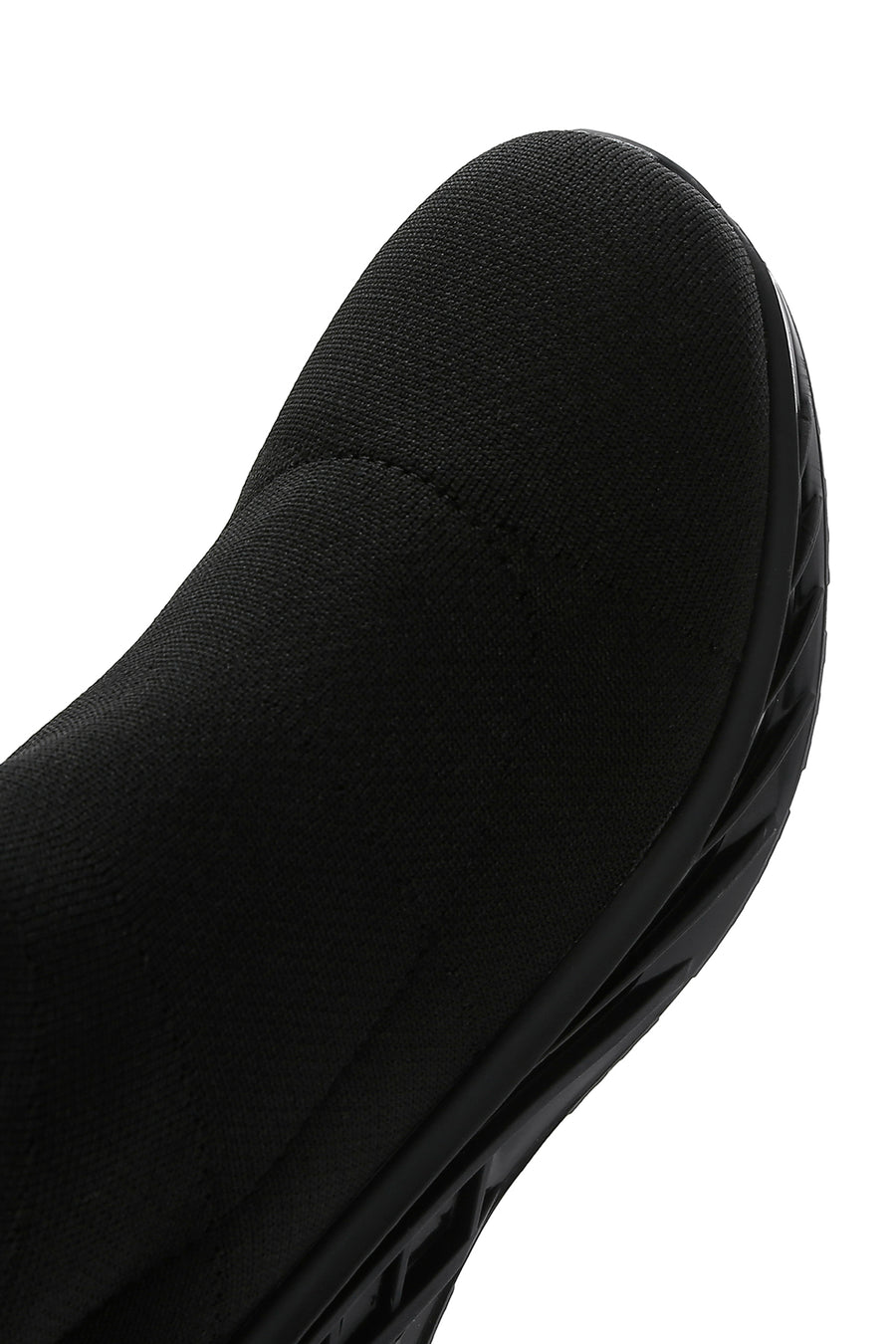 Women's Black Thick Sole High Top Sneaker