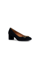 Geox Women's Black Pheby 50 A Suede Leather Stiletto | Derimod