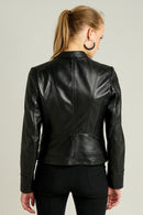 Nita Women's Leather Jacket | Derimod