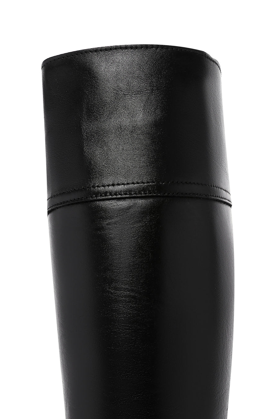 Women's Black Thick Soled Casual Leather Boots