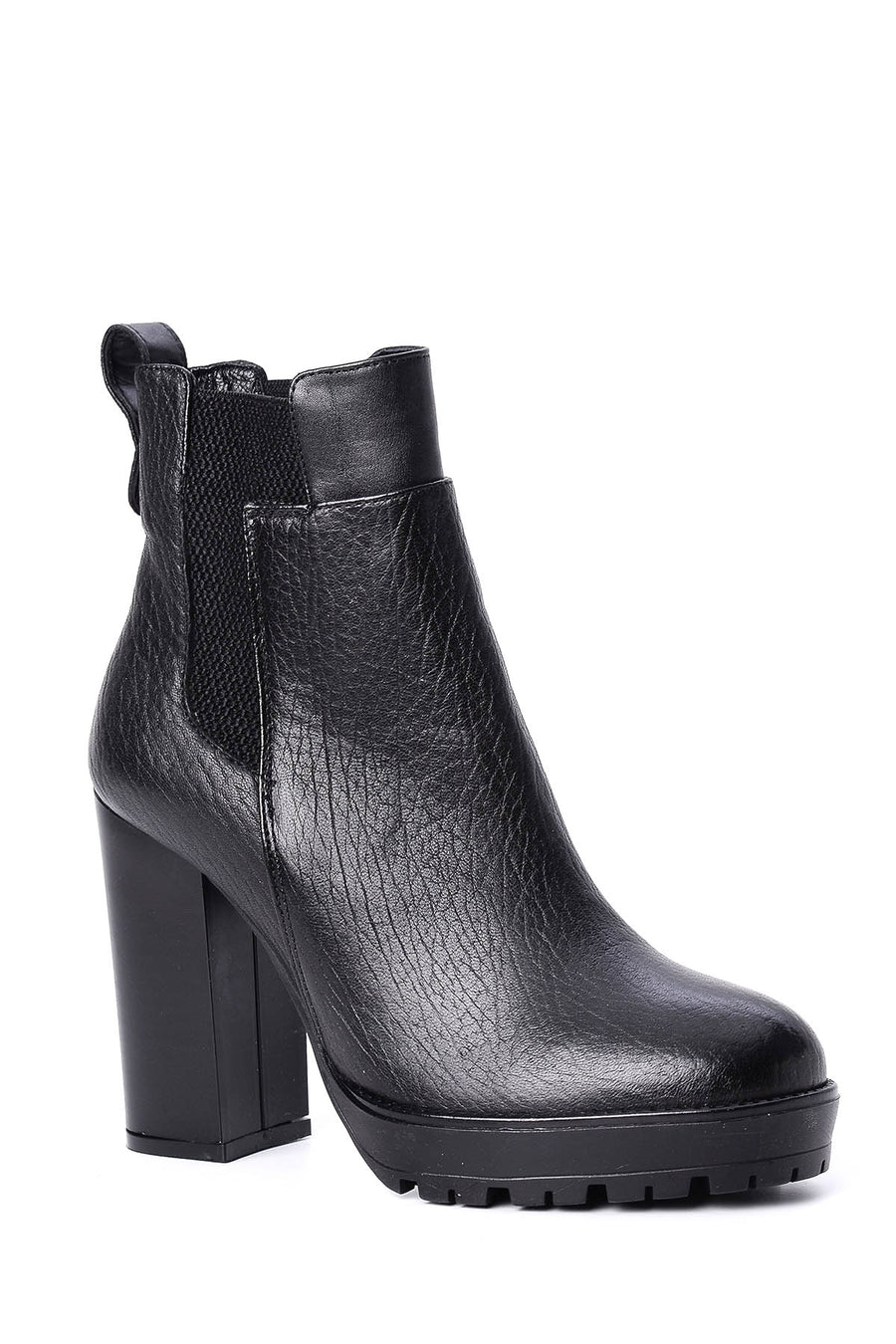 Women's Heeled Leather Boots