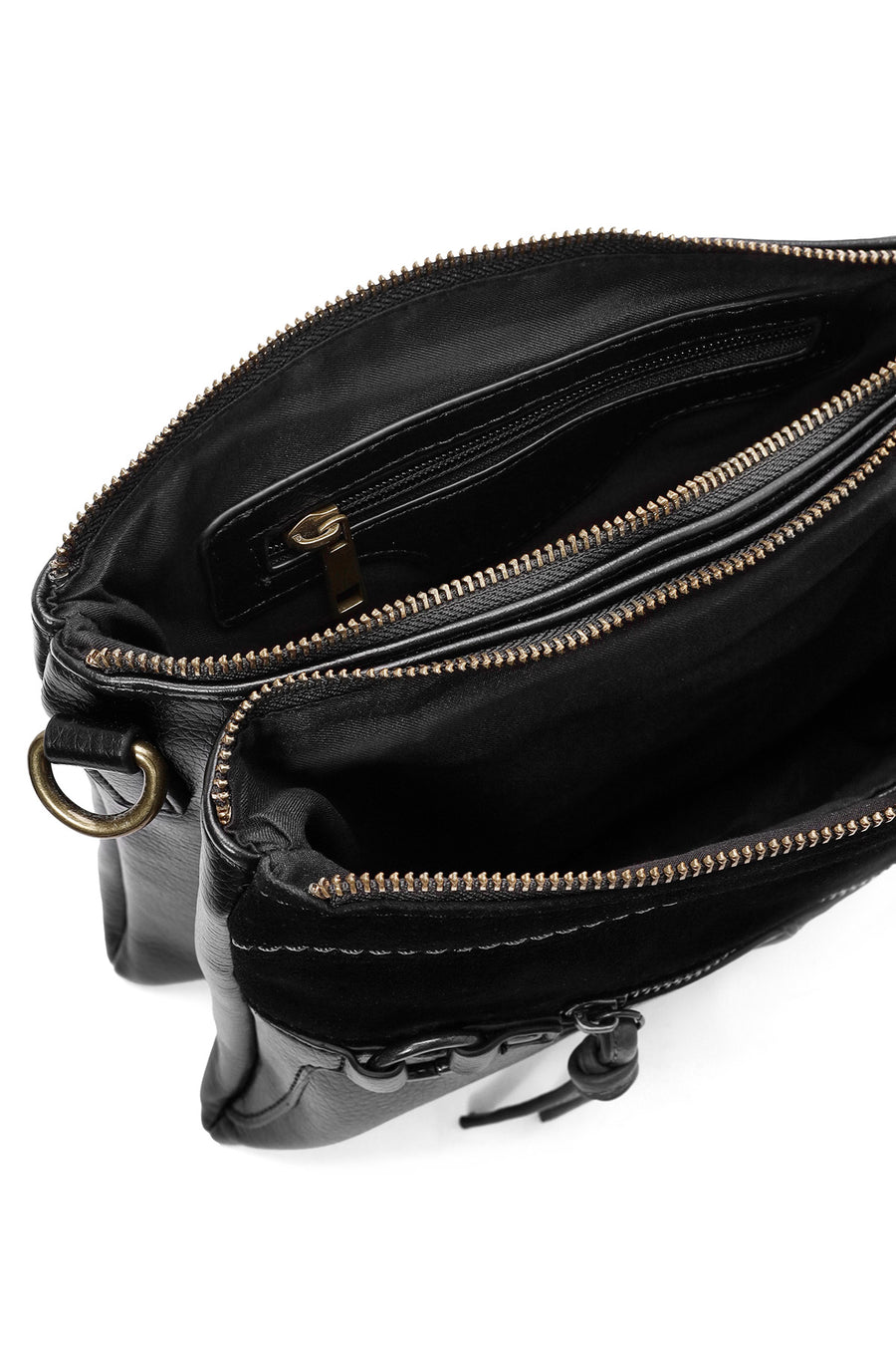 Women's Black Long Strap Crossbody Bag