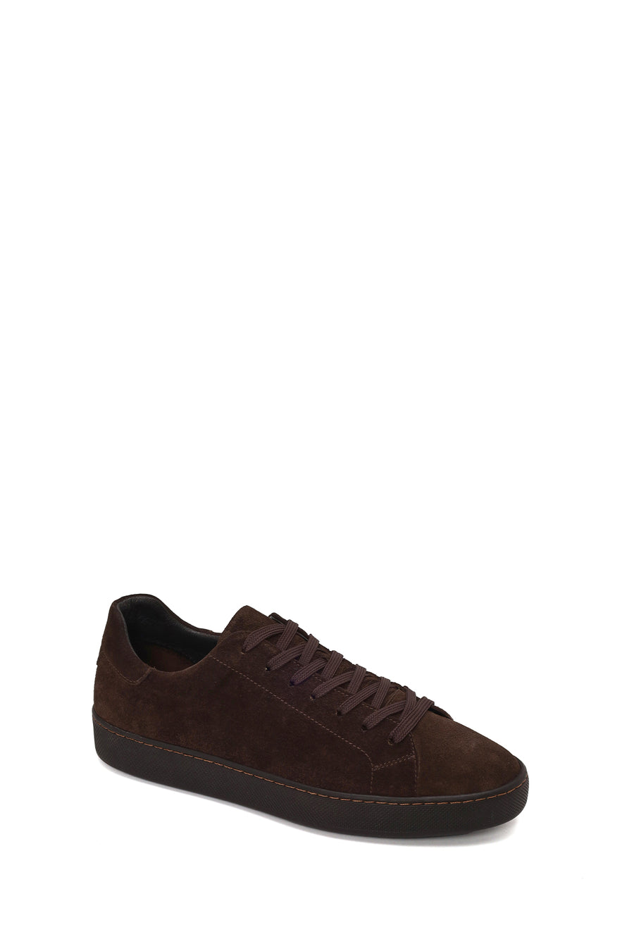 Male Brown Lace-Up Suede Leather Sneaker