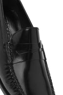 Men's Black Leather Classic Loafer | Derimod