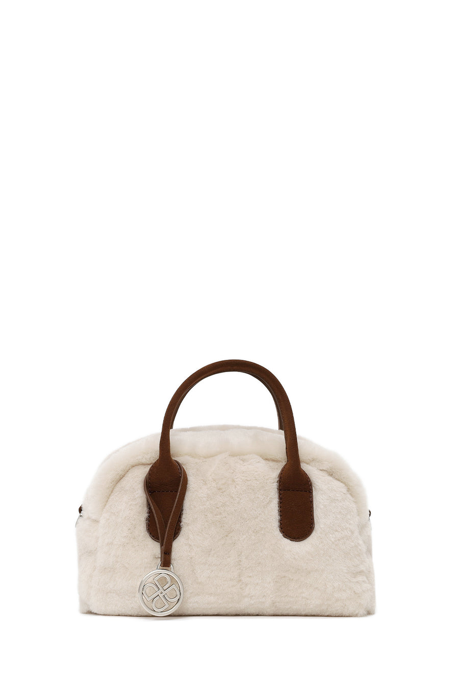 Kadın Bej Uzun Askılı Peluş Teddy Kol Çantası