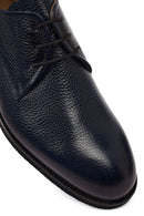Men's Navy Blue Lace-up Leather Casual Shoes | Derimod