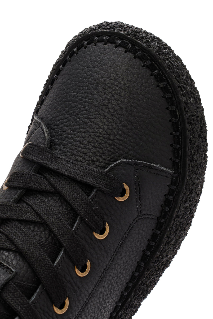 Men's Black Lace-Up Leather Sports Boots