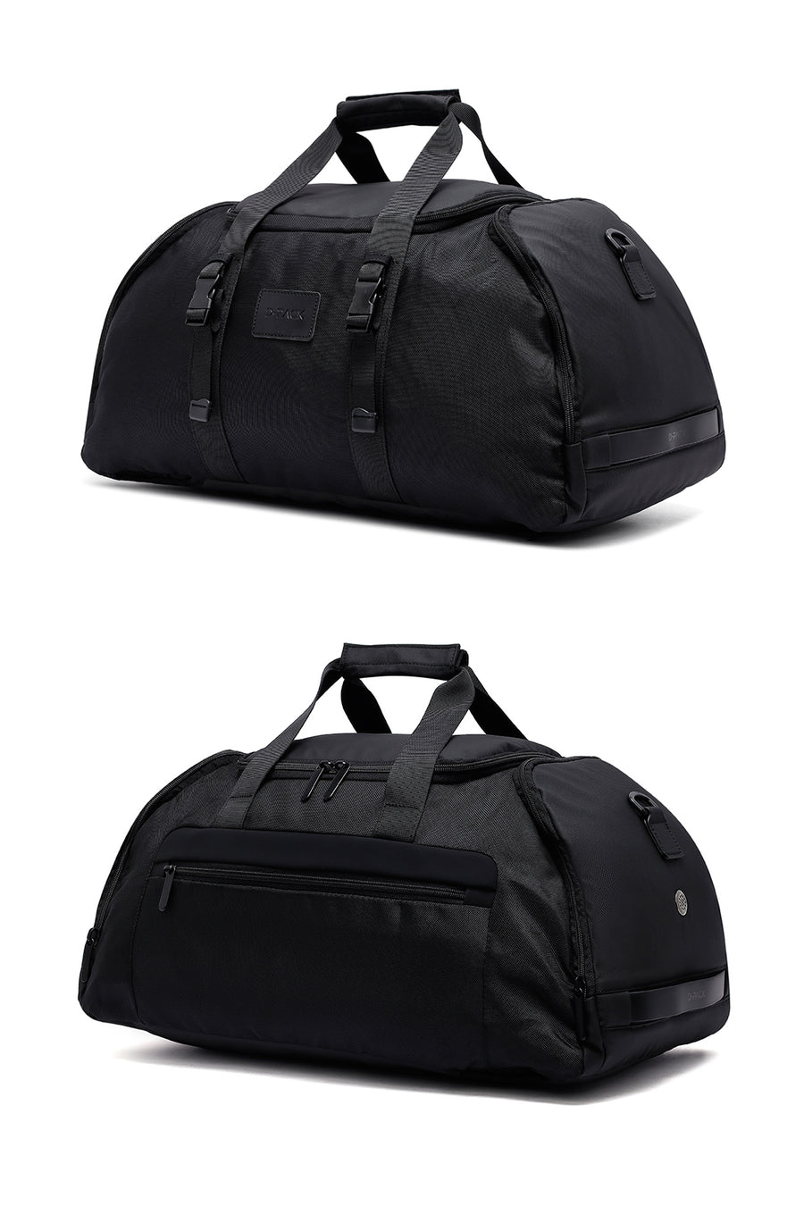 Men's Black Fabric Travel Bag