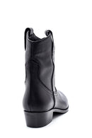 Women's Leather Short Heeled Cowboy Boots | Derimod