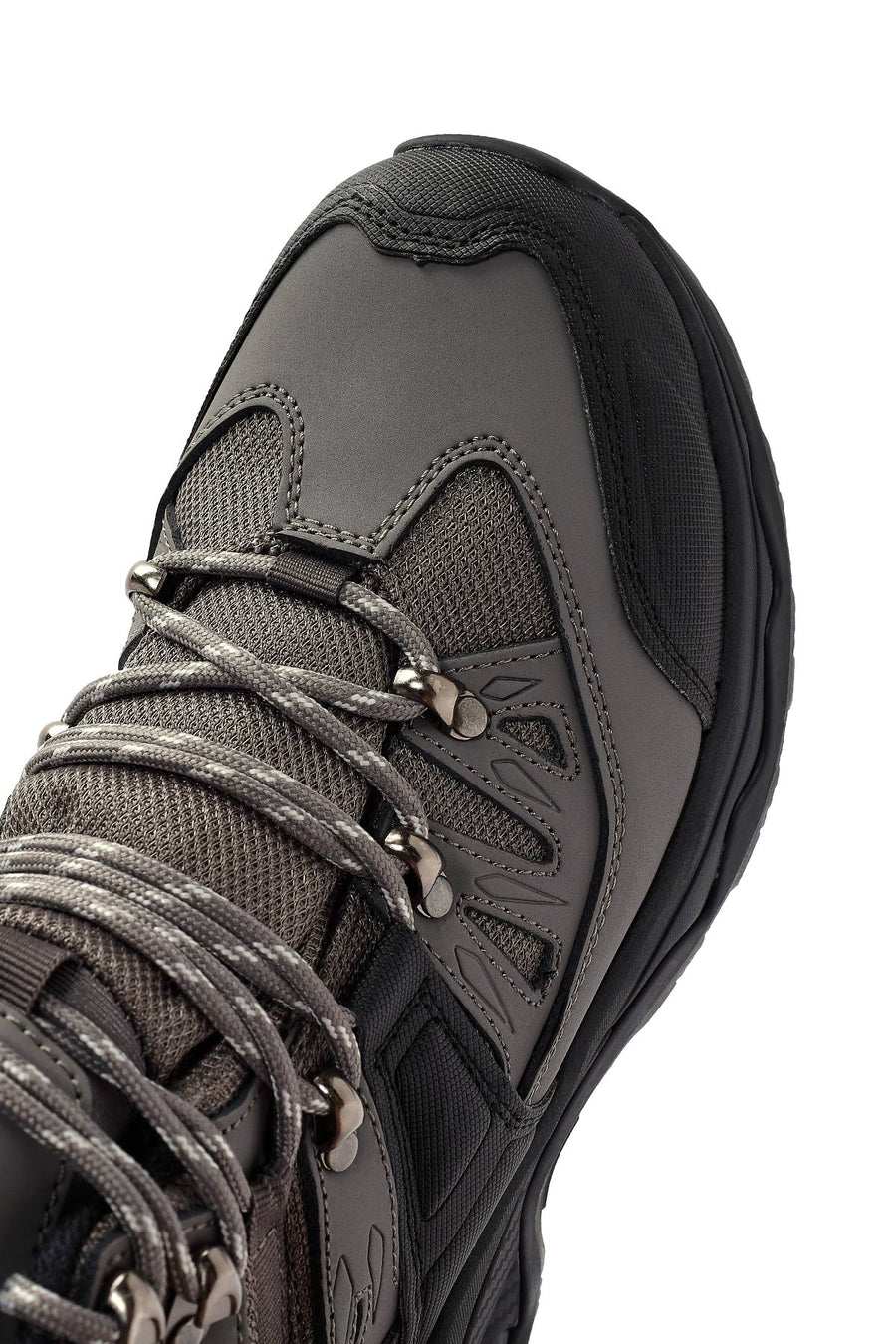 Derimod Dry Men's Grey Laced Waterproof Outdoor Leather Boots