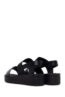 Woman Black Thick-Soled Sandal | Derimod