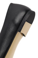 Women's Black Classic Leather Ballet Flat | Derimod