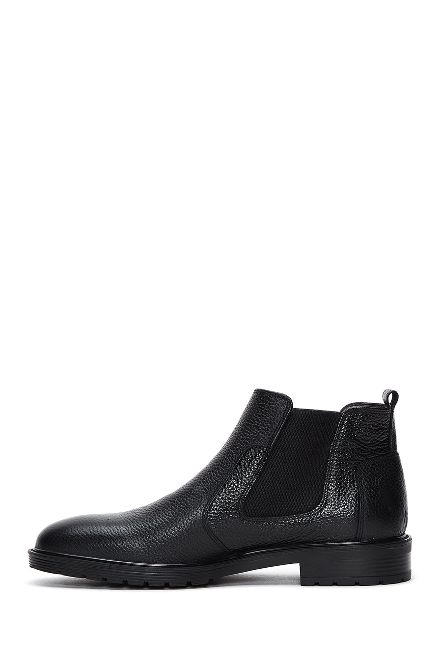 Men's Black Leather Chelsea Boots
