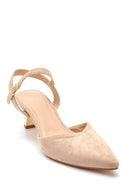 Women's Suede Heeled Sandals | Derimod