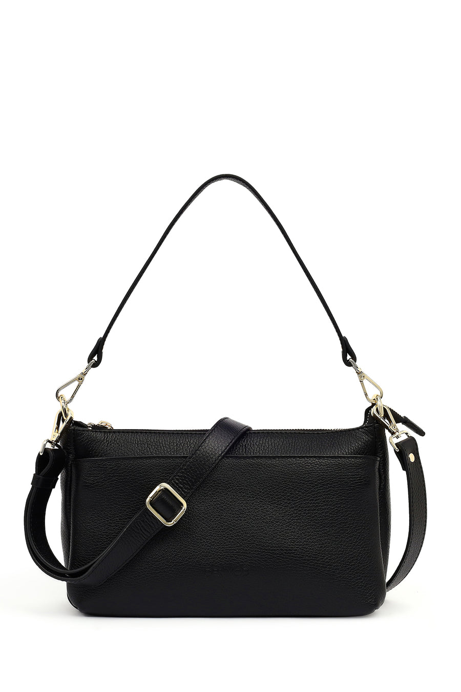 Woman Black Long-Strap Leather Shoulder Bag AB540003DF | Derimod