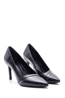 Women's Transparent Detailed Leather Stiletto | Derimod